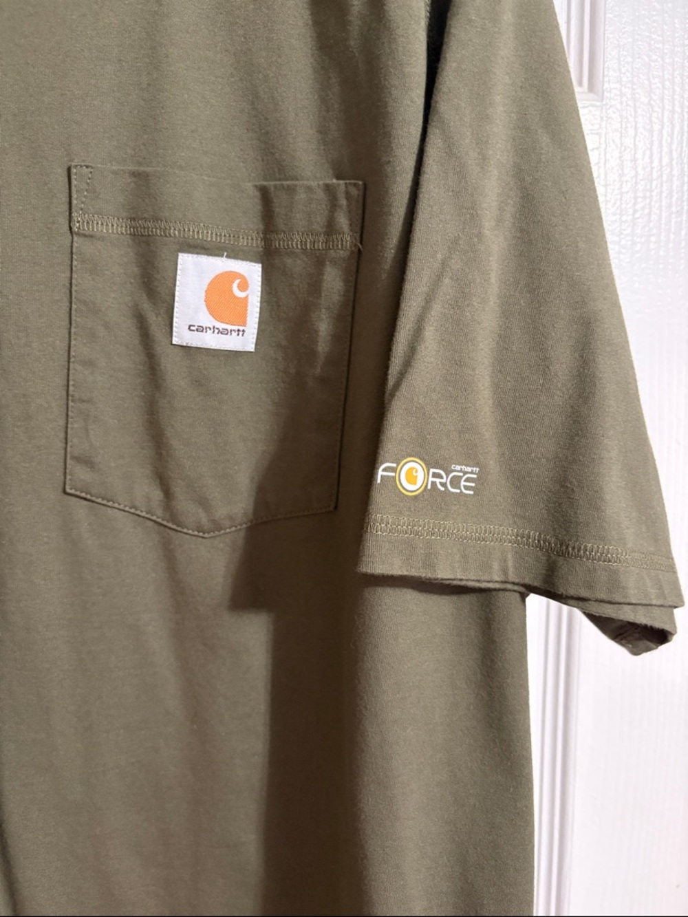 Carhartt Olive Green Pocket Tee nwot Carhartt force men’s xl